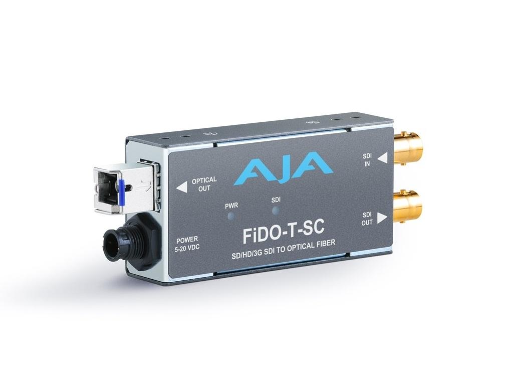 FiDO-T-SC Single channel SDI to SC Fiber Converter/Extender (Transmitter) SDI loopout up to 10km by AJA