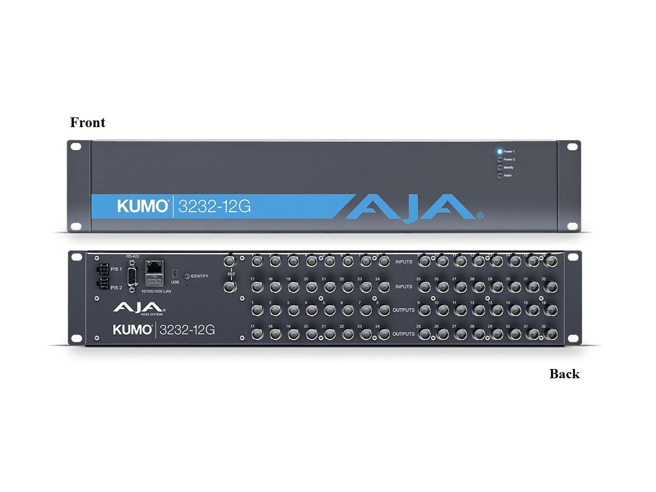 KUMO 3232-12G Compact 32x32 12G-SDI Router by AJA
