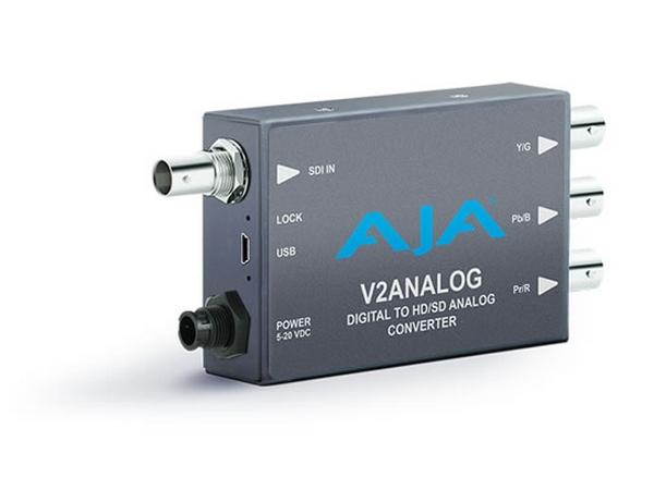V2Analog HD/SD-SDI to Component/Composite Analog Mini-Converter by AJA