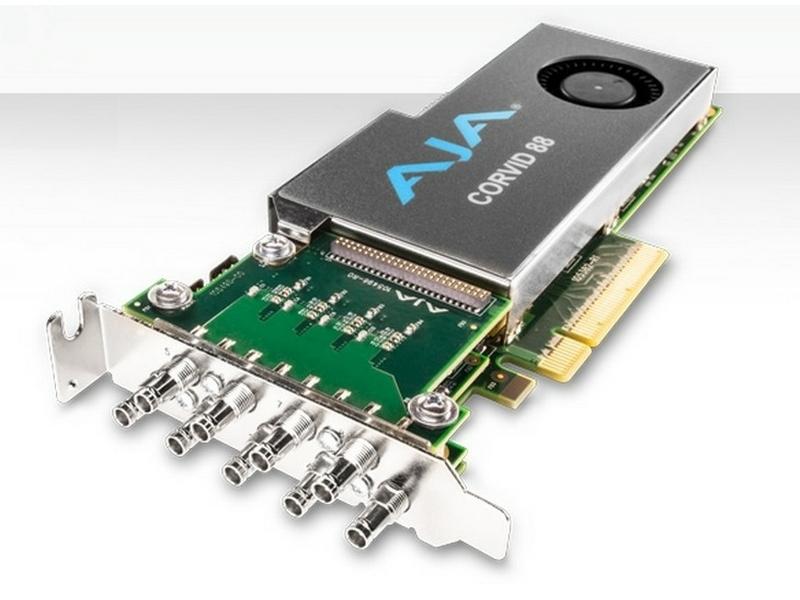 CRV88-9-S-R0 2 Gen PCIE 8 channel I/O card/4K capable/short PCIe bracket/Cables included by AJA