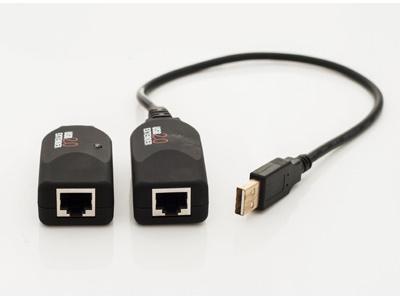 USB-EXT-1 USB 2.0 Extender over CATx Cable (Transmitter/Receiver) Kit by Apantac