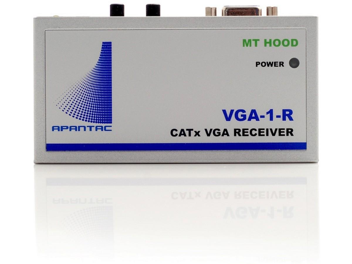 VGA-1-R Single port VGA Extender (Receiver) with Audio up to 1000ft by Apantac