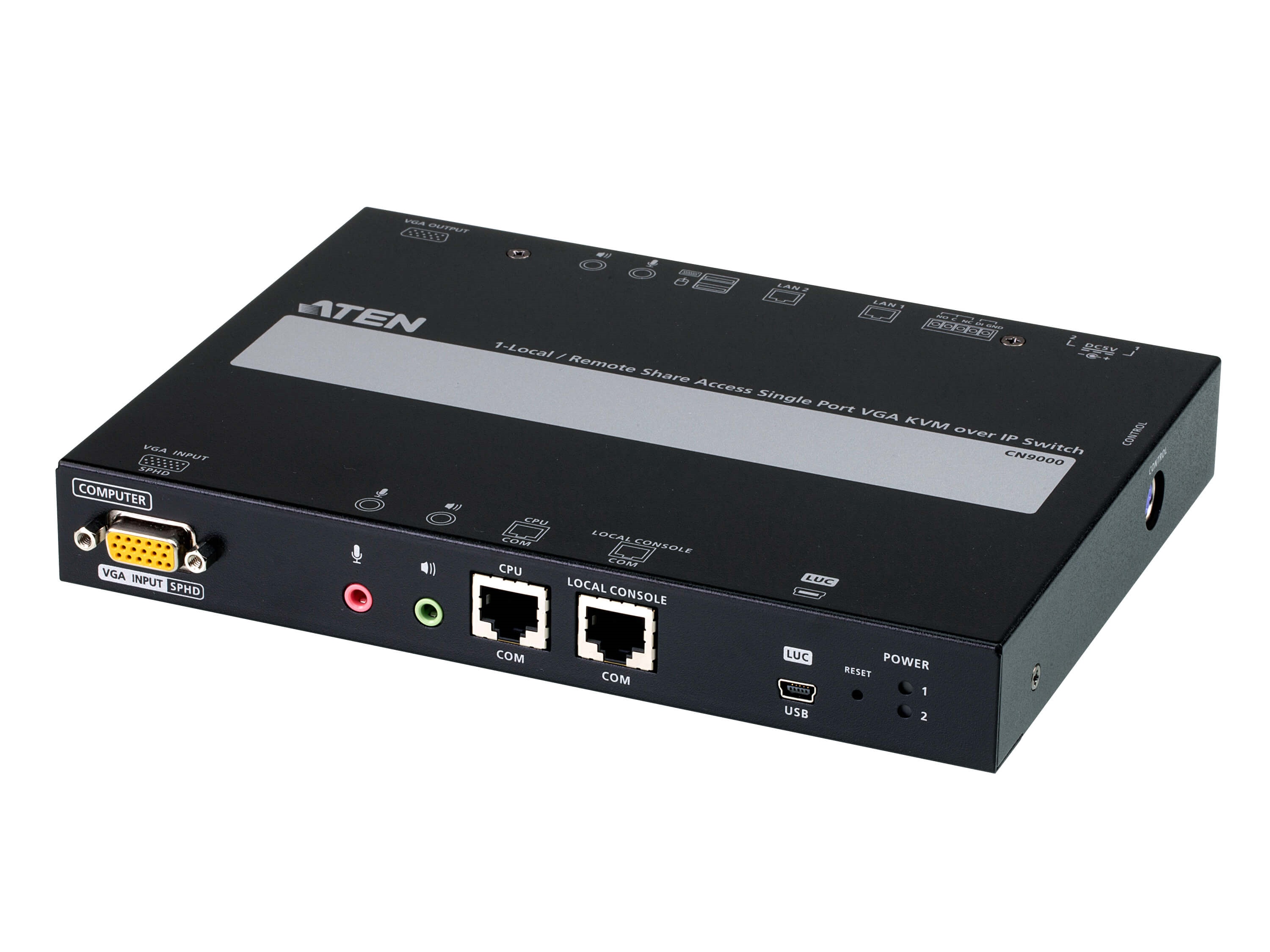 CN9000 1-Local/Remote Share Access Single Port VGA KVM over IP Switch by Aten
