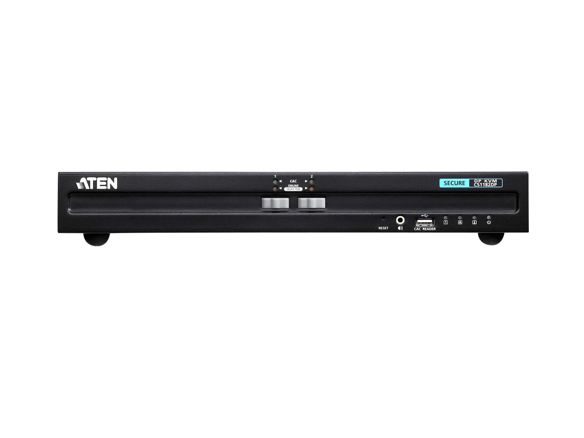 CS1182DP 2-Port USB DisplayPort Secure KVM Switch (PSS PP v3.0 Compliant) by Aten