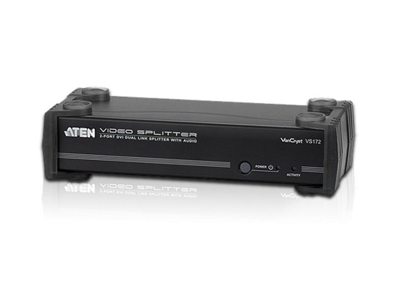 VS172 2-Port DVI Dual Link/Audio Splitter by Aten