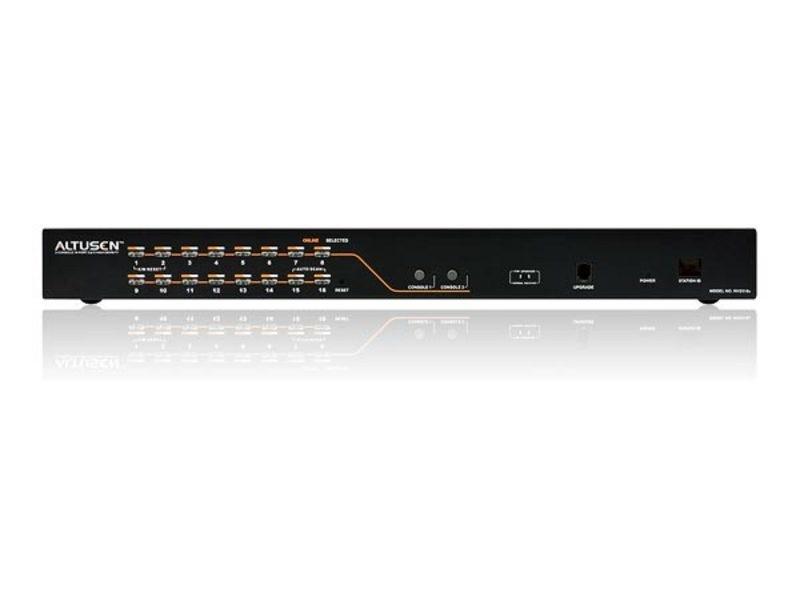KH2516A 2-Console 16-Port Cat 5 KVM Switch with Daisy-Chain Port by Aten
