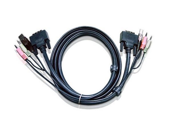 2L7D02U USB DVI-D Single Link KVM Cable (6ft) by Aten