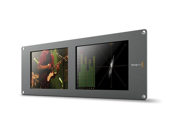 BMD-HDL-SMTWSCOPEDUO4K2 SmartScope Duo 4K 2 Rack-Mounted Dual 6G-SDI Monitors by Blackmagic Design