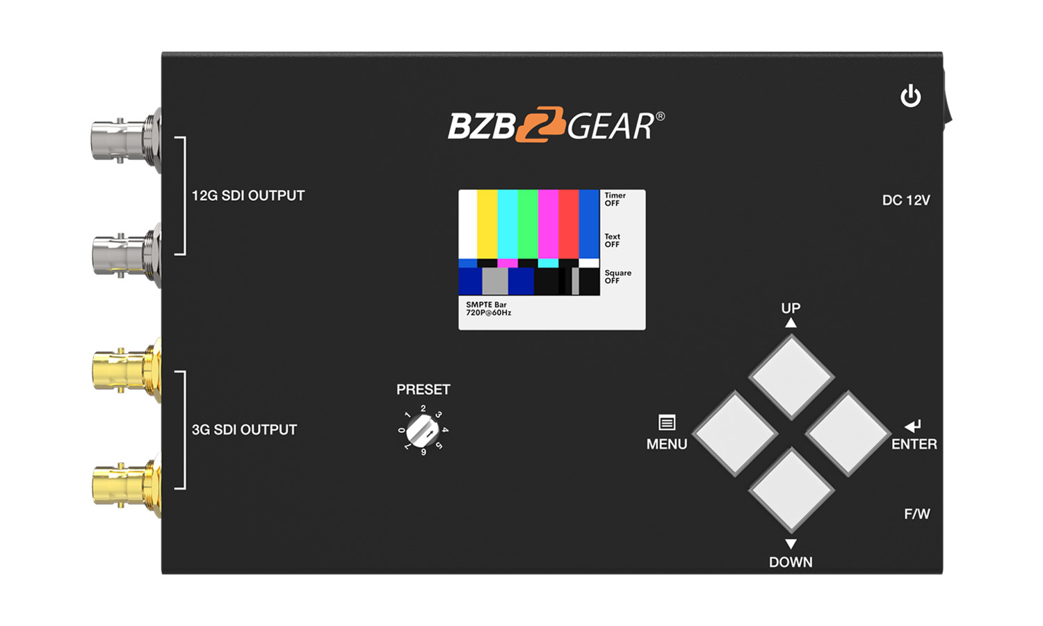 BG-SDITPG-G2 4K UHD 12G-SDI Video G2 Test Pattern Generator (Support 12G/6G/3G/HD/SD-SDI) by BZBGEAR