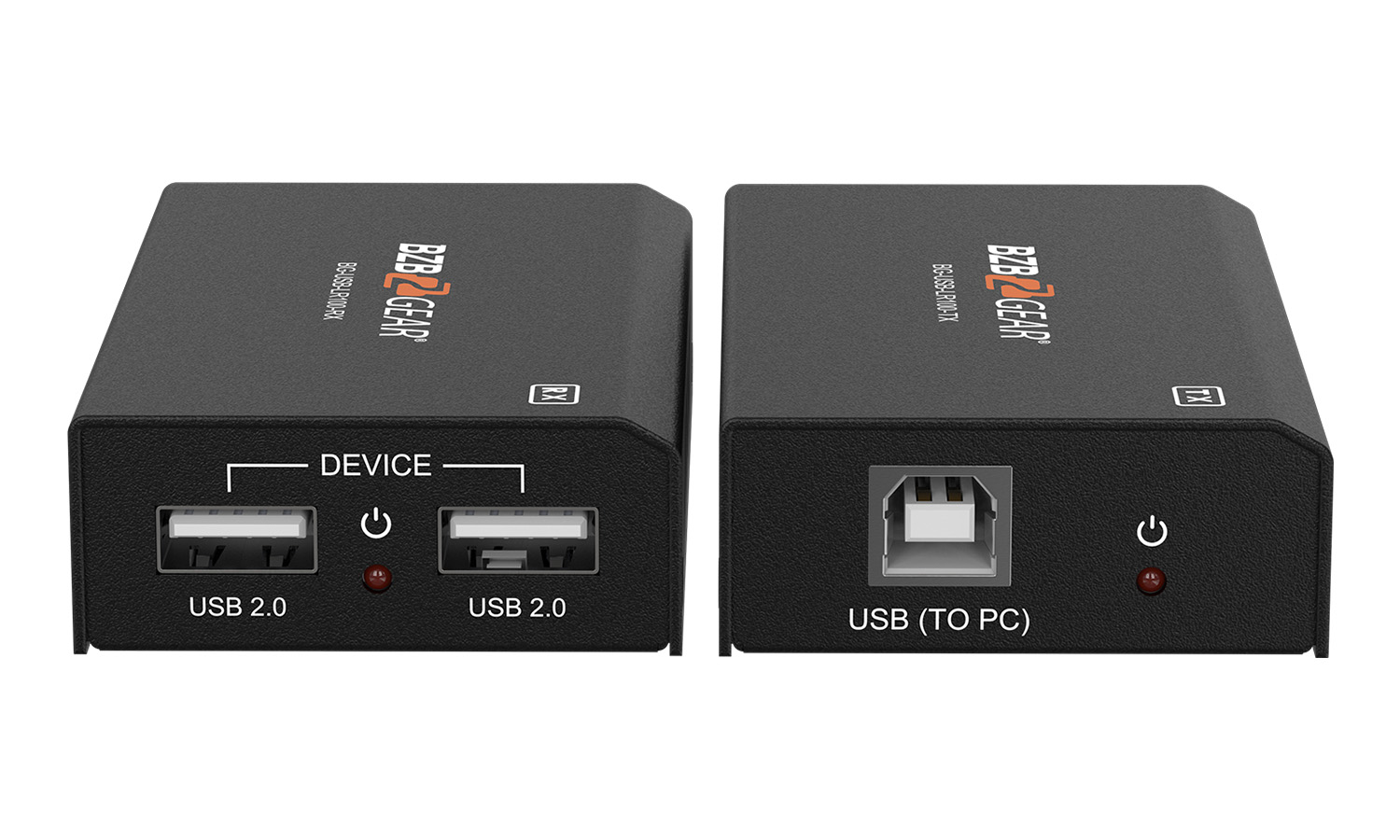 BG-USB-LR100 2-Port USB 2.0 Extender over a Single CAT5E/6/7 Cable up to 330ft by BZBGEAR