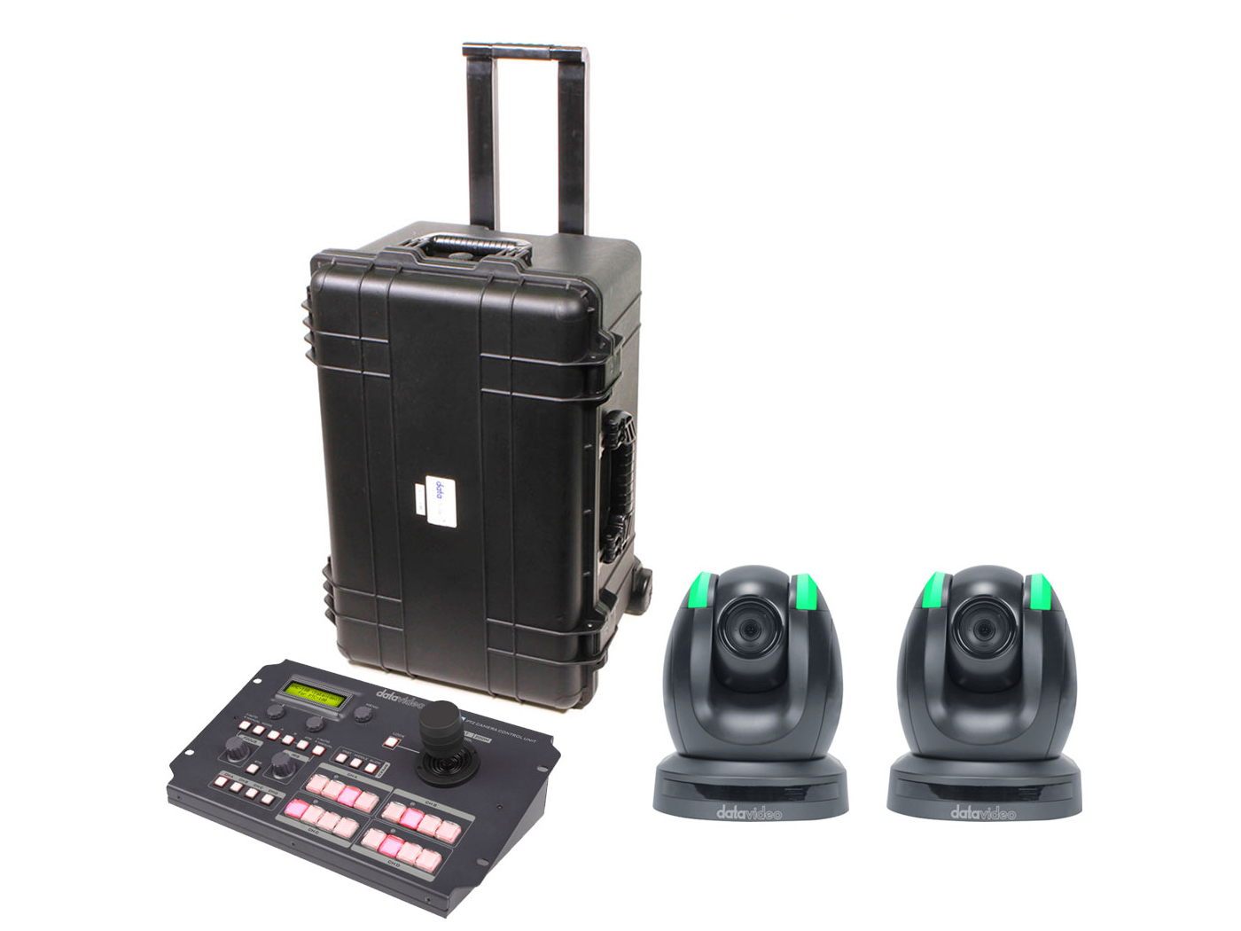 GO-2CAM 2 remote camera kit with controller/cables and hand-carry case by Datavideo