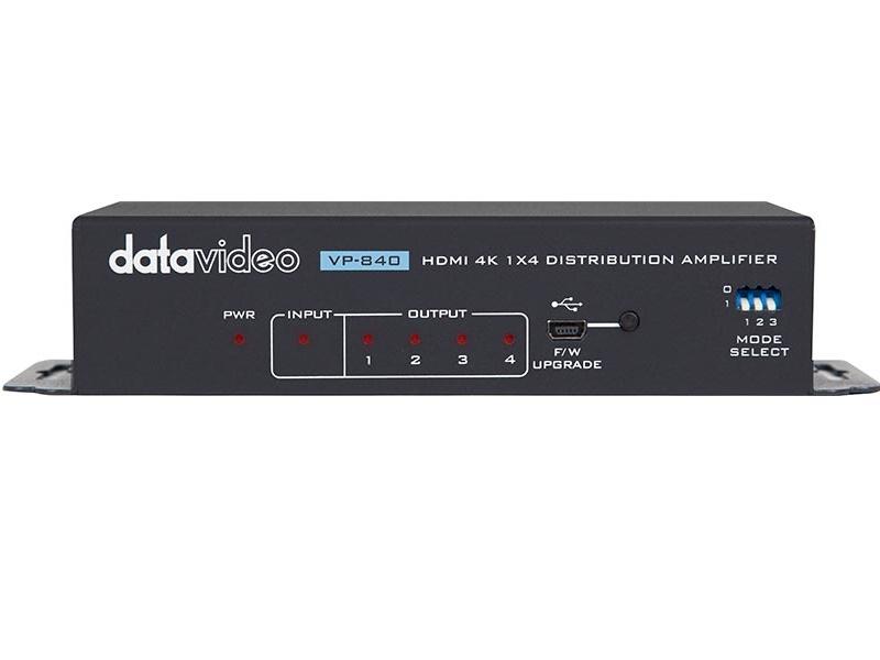 VP-840 1x4 4K HDMI Distribution Amplifier by Datavideo