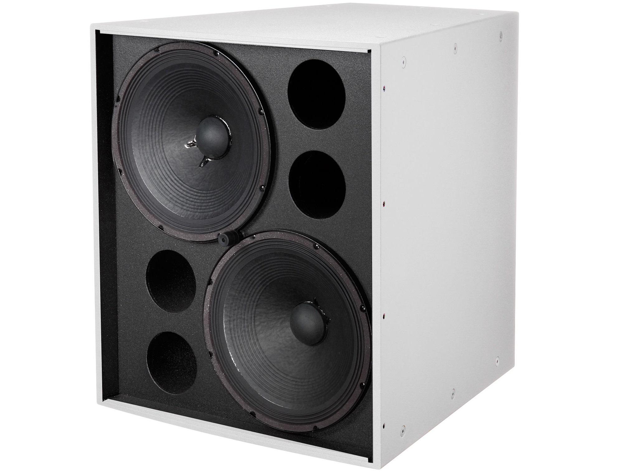 EVF2151DPIW Dual 15 inch Front-Loaded Subwoofer/Evcoat/Pi-Weatherized/White by Electro-Voice