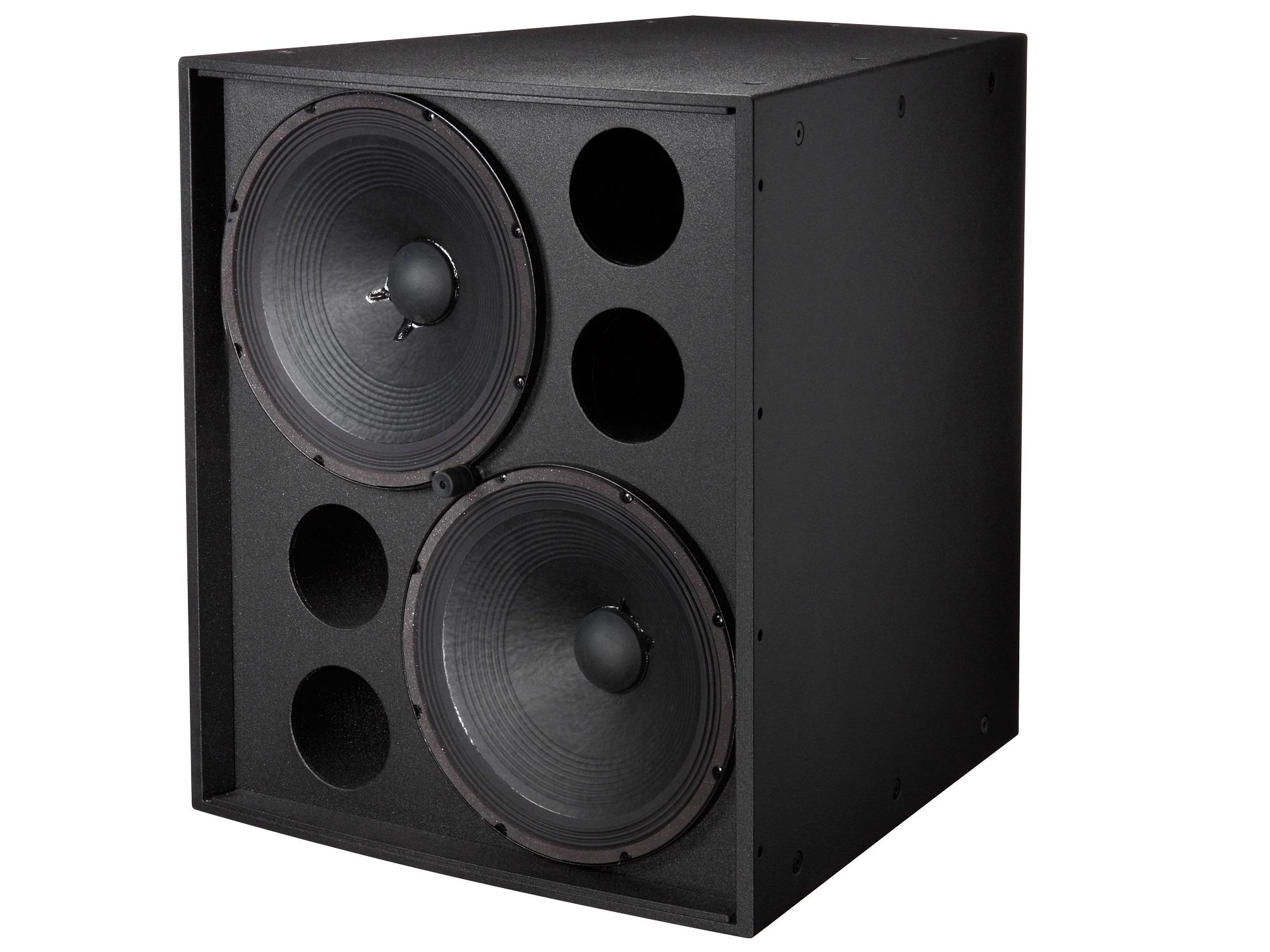 EVF2151DFGB Dual 15 inch Front-Loaded Subwoofer/Fiberglass/Black by Electro-Voice
