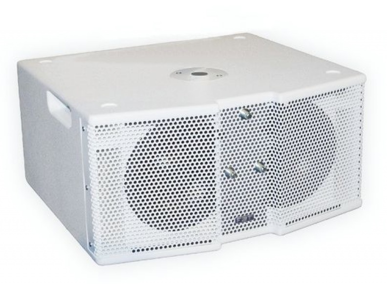 CLA 208 SA W 600W RMS 129dB SPL Processed Active Subwoofer (White) by FBT