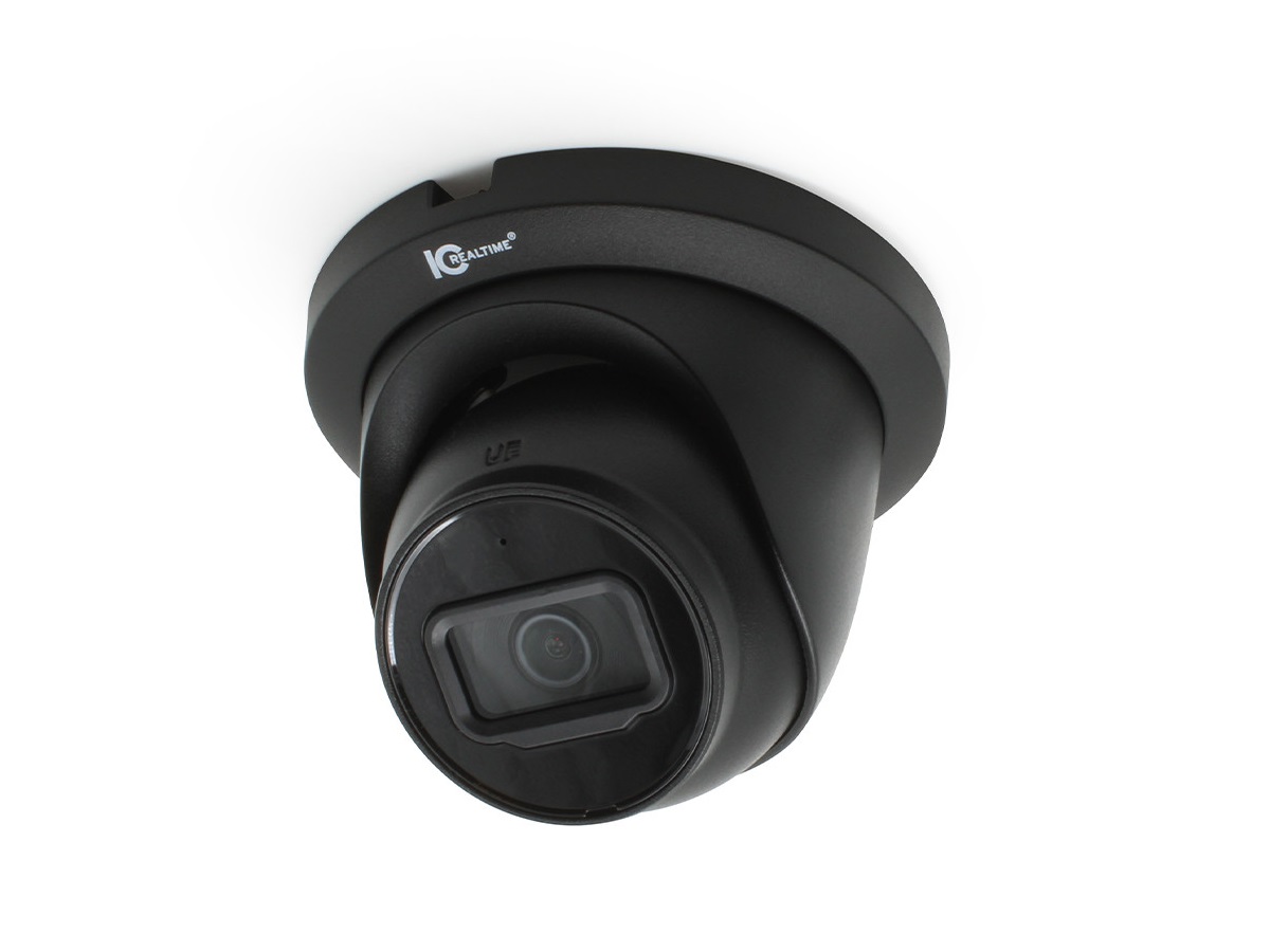 ICR-200H-V2 2MP AVS Fixed Eyeball Camera/2.8mm Lens/196ft IR/Built-In Mic/IP67/CVBS/AHD/TVI Switchable (Black) by ICRealtime
