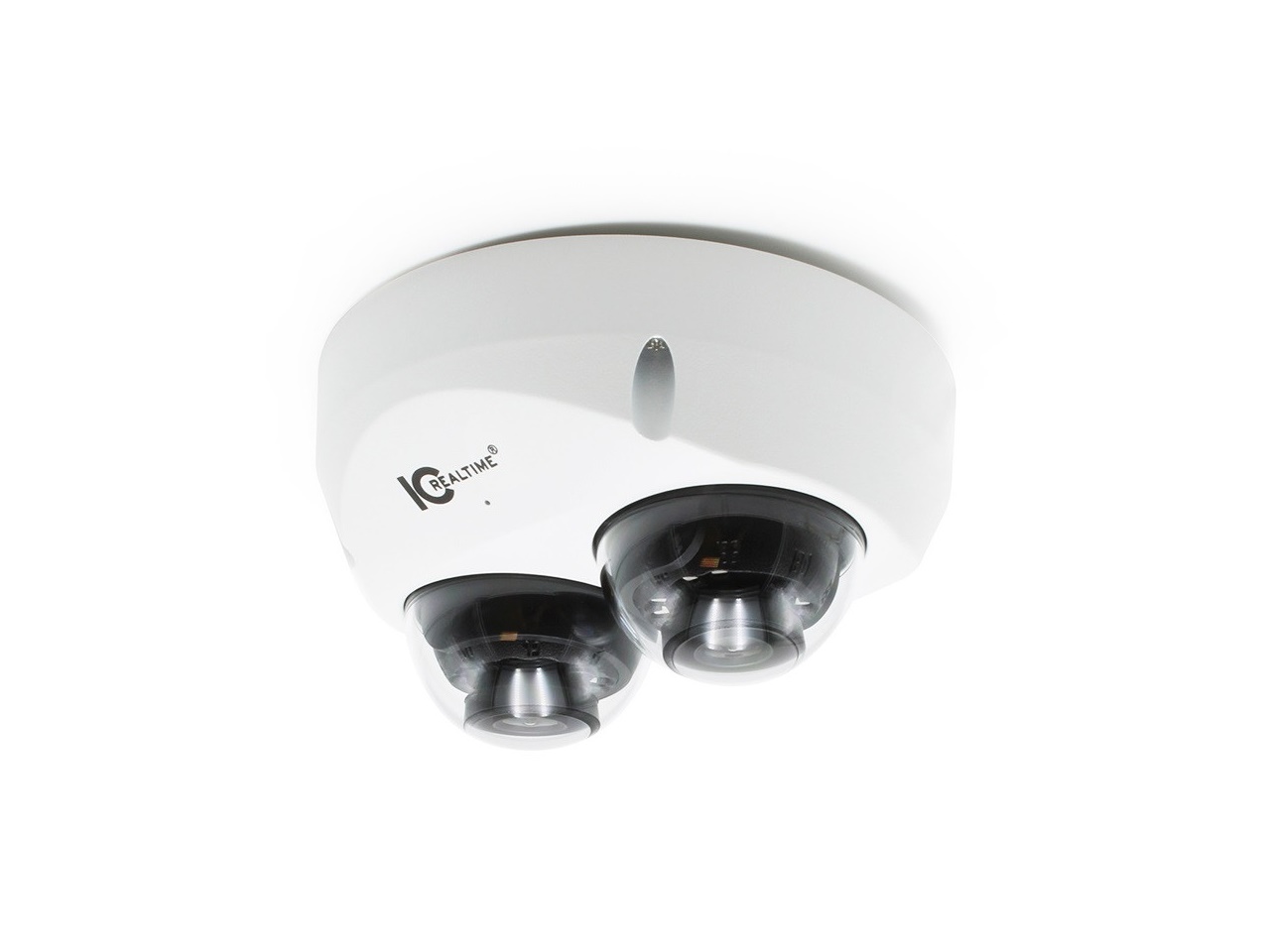 IPEL-DL80F-IRW1 2 X 4MP Dual Lens IP Wedge Dome Camera/Starlight Equipped/2x 2.8mm Fixed Lenses/98ft IR by ICRealtime