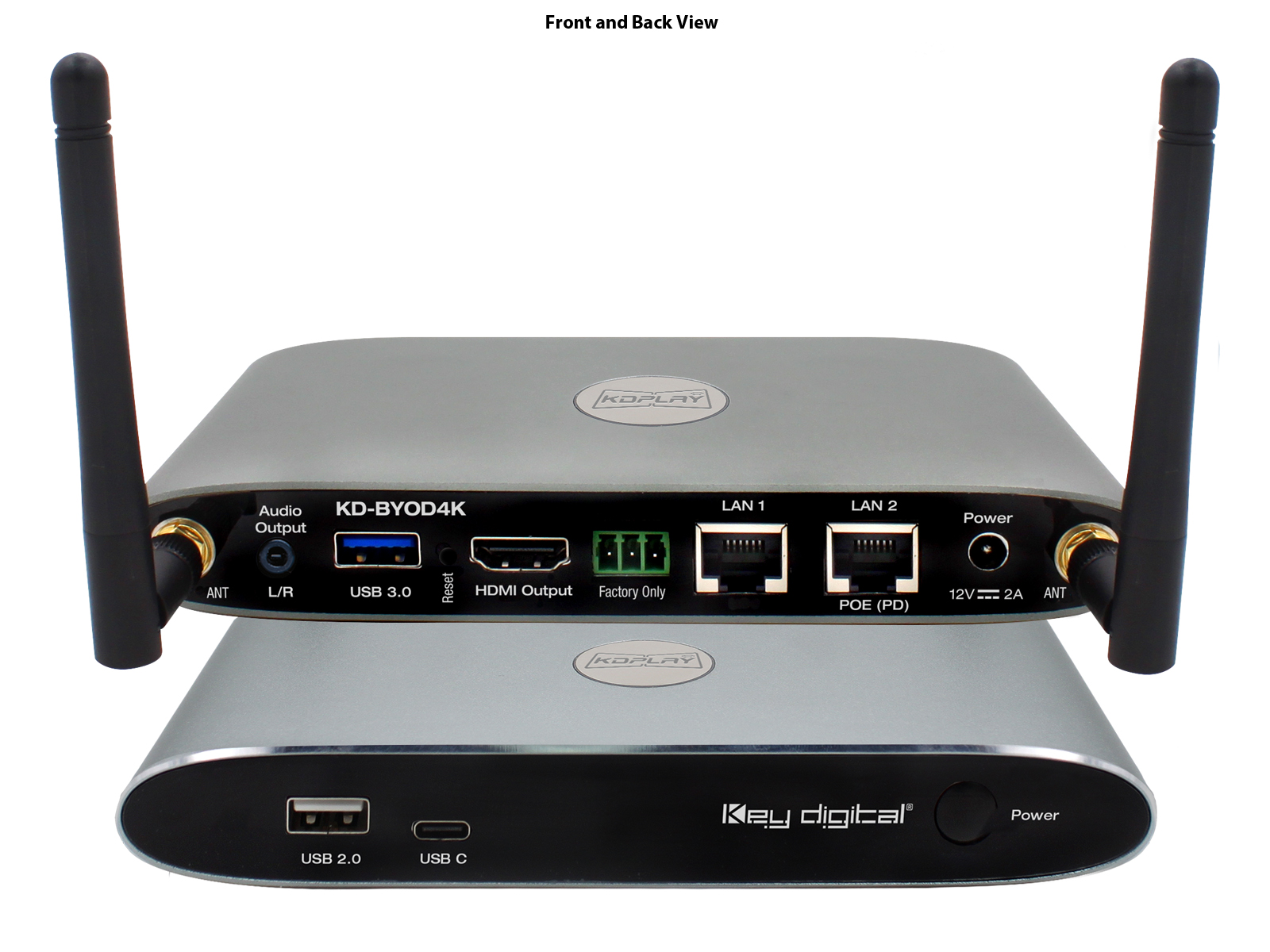 KD-BYOD4K 4K HDMI/USB 3.0 Wireless BYOD Presentation Gateway with POE by Key Digital