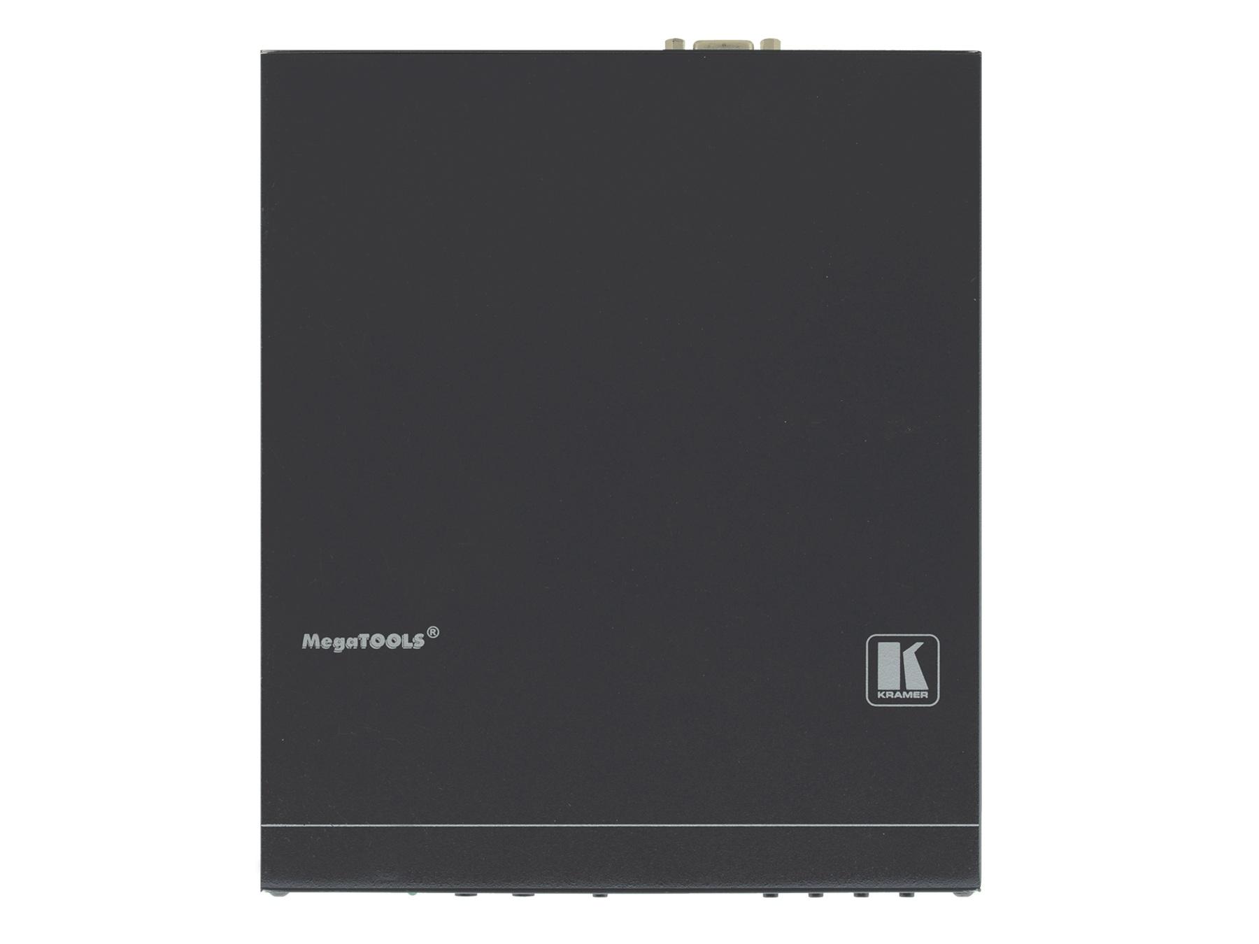 VP-428H2 4K60 HDCP 2.2 DisplayPort/HDMI/VGA Auto Switcher/Scaler and PoE Provider over HDBaseT by Kramer
