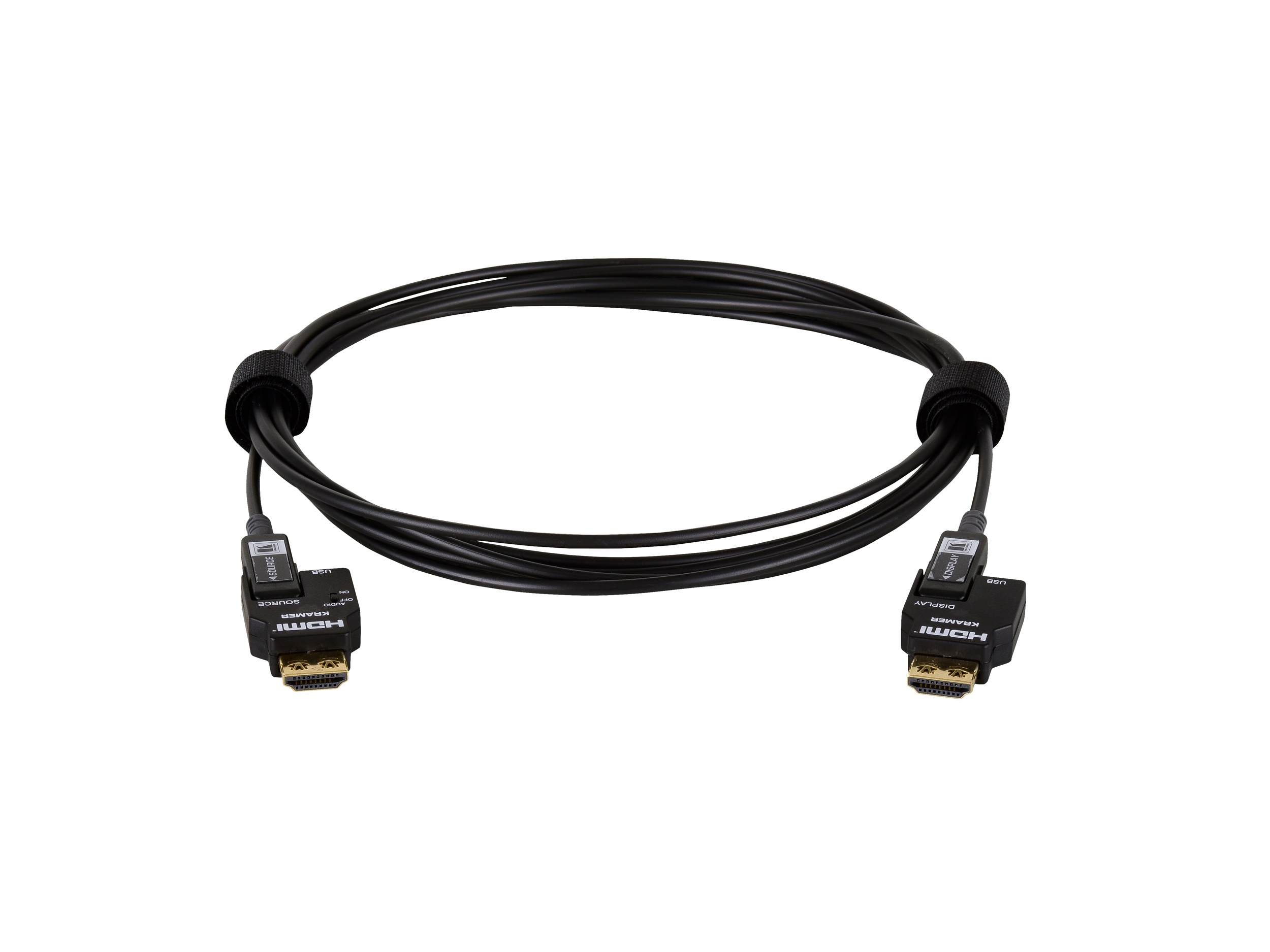 CRS-FIBERH-S1-23 7m/23ft 4K/60Hz (4x2x0) Secured Unidirectional 4K Pluggable HDMI Cable over Pure Fiber Cable by Kramer
