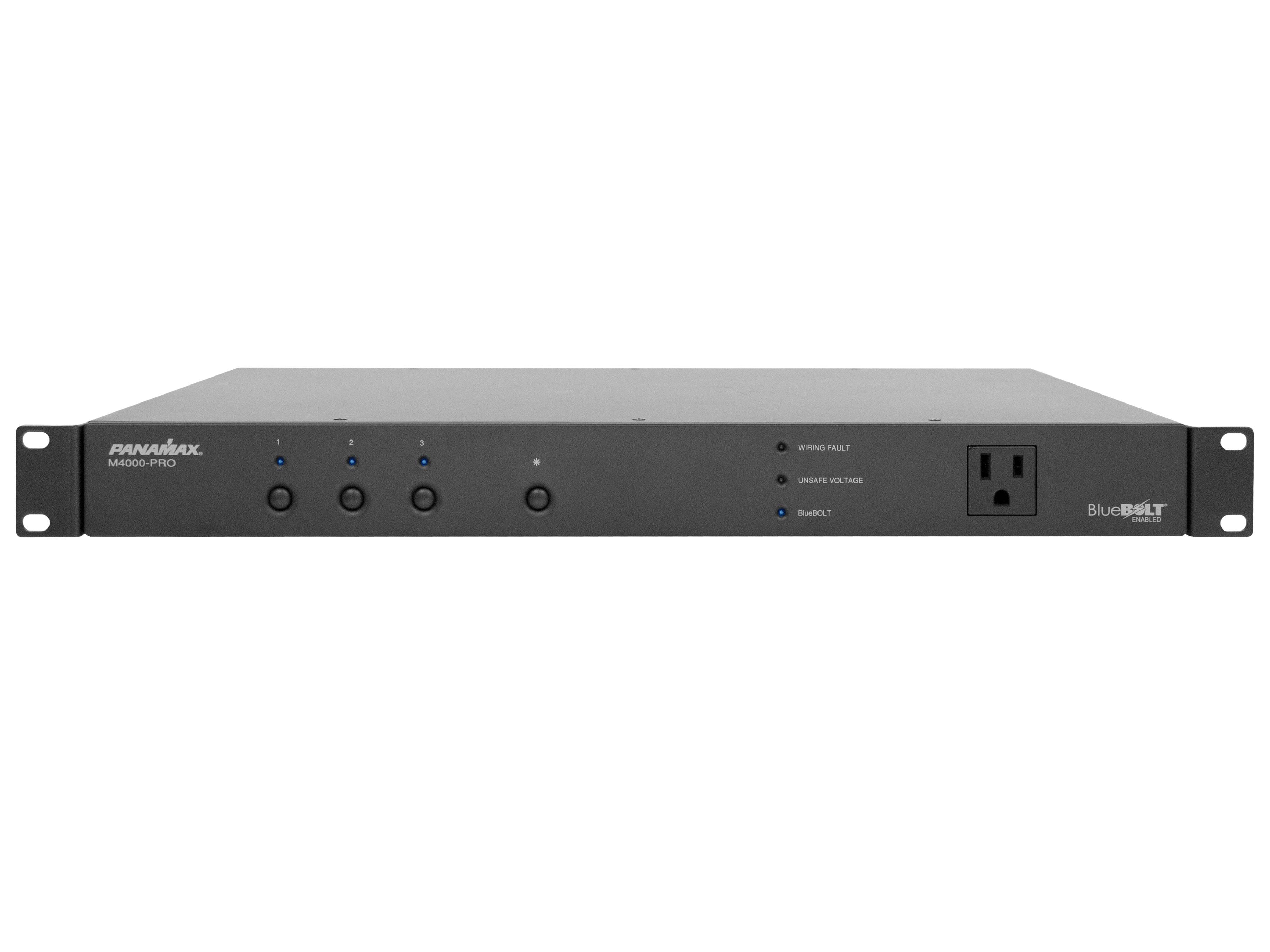 M4000-PRO 15A Power Conditioner/8 Outlets In 3 Controllable Banks by Panamax