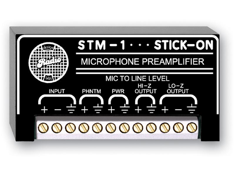 STM-1 Microphone Preamplifier - 50 dB Gain by RDL