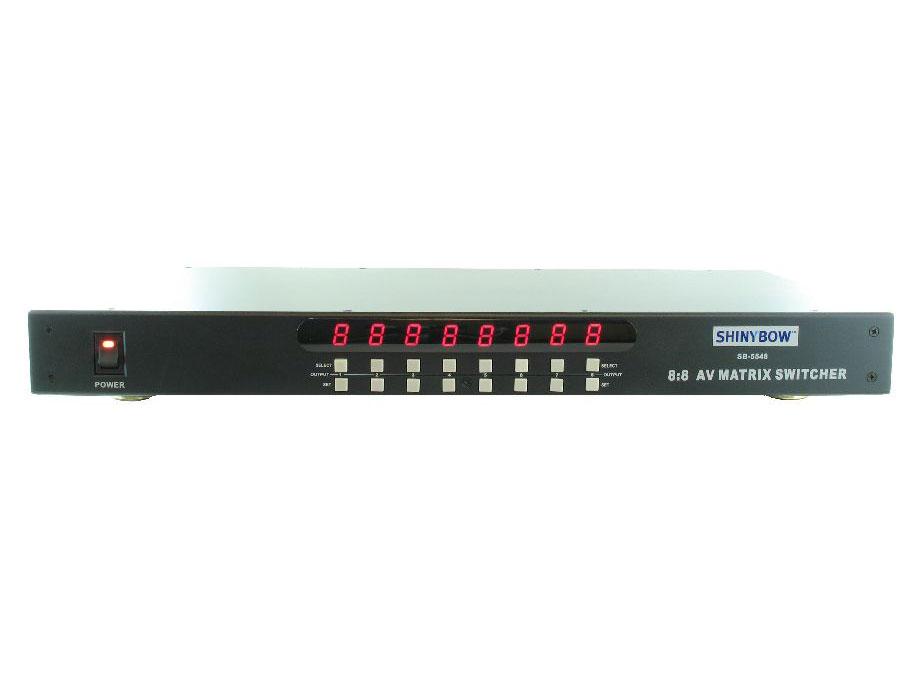 SB-5548-b 8X8 Composite Video And Analog Audio Matrix Switch by Shinybow
