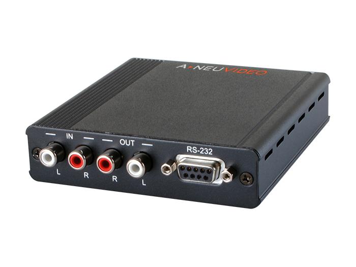 ANI-23TCDTX Analog Stereo Audio 985ft (300M) and RS-232 over CAT5e/6/7 Extender (Transmitter) by A-NeuVideo