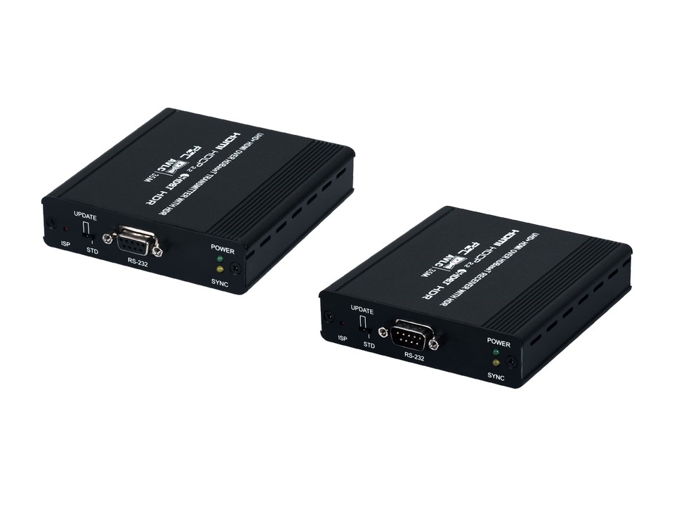 ANI-527XX UHD 4K/60Hz HDR HDMI HDBaseT with Bi-Directional 24V PoC Extender (Transmitter/Receiver) Kit by A-NeuVideo