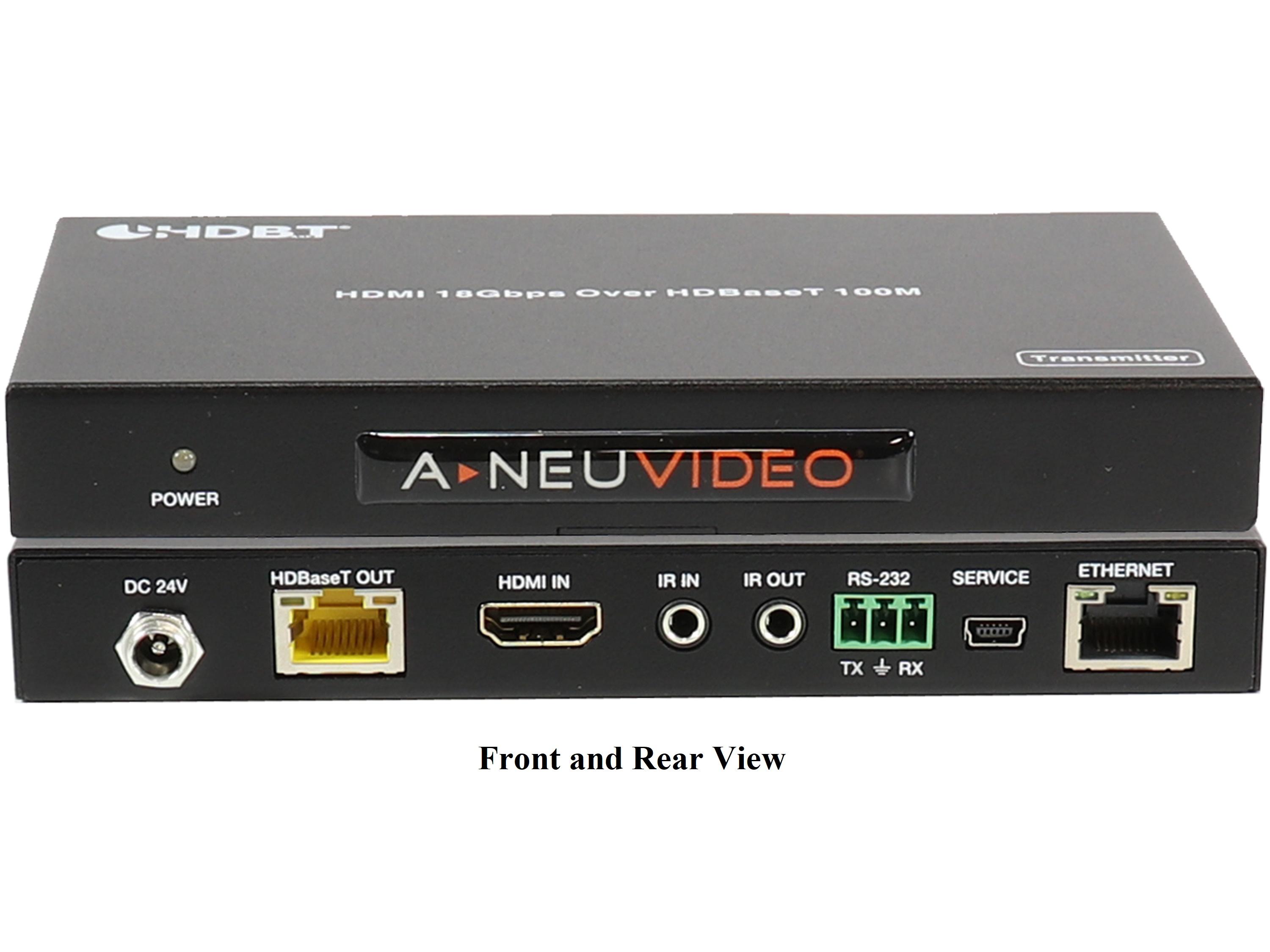 ANI-HDR-100 HDMI 4K PoH Extender (Transmitter/Receiver) over Cat5e/6 by A-NeuVideo