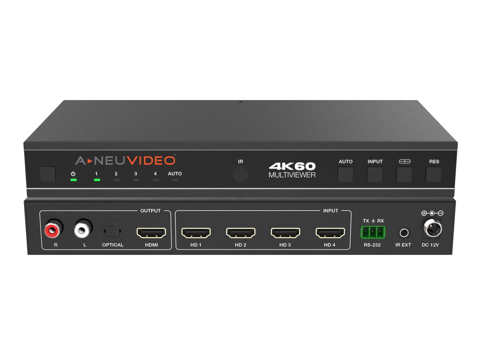 ANI-PIP-41UHD 4x1 4K60 UHD Quad/PiP/PoP Multiviewer Seamless Video Switcher by A-NeuVideo