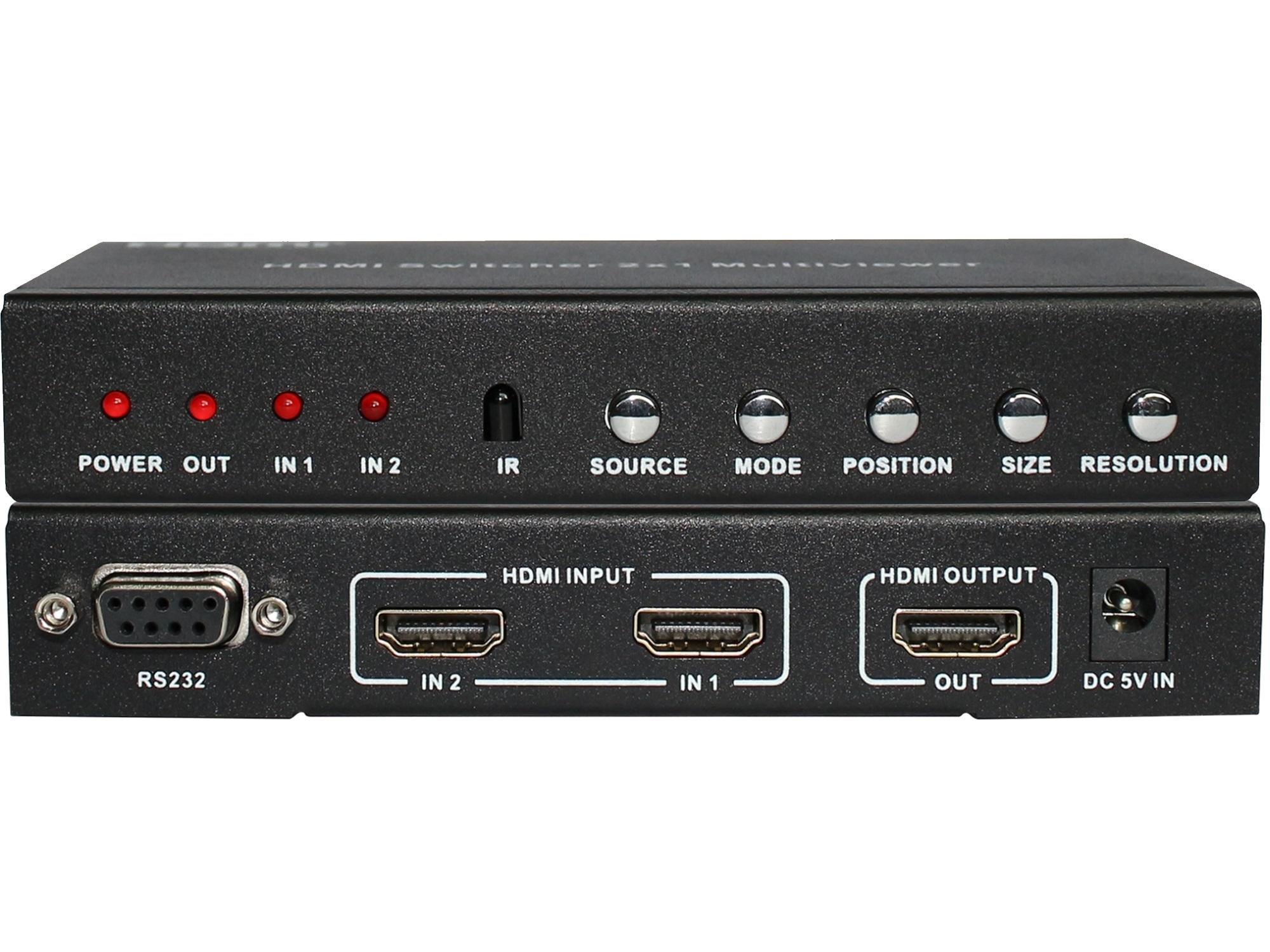 ANI-PIP-LITE 2x1 HDMI Multiviewer with PIP by A-NeuVideo