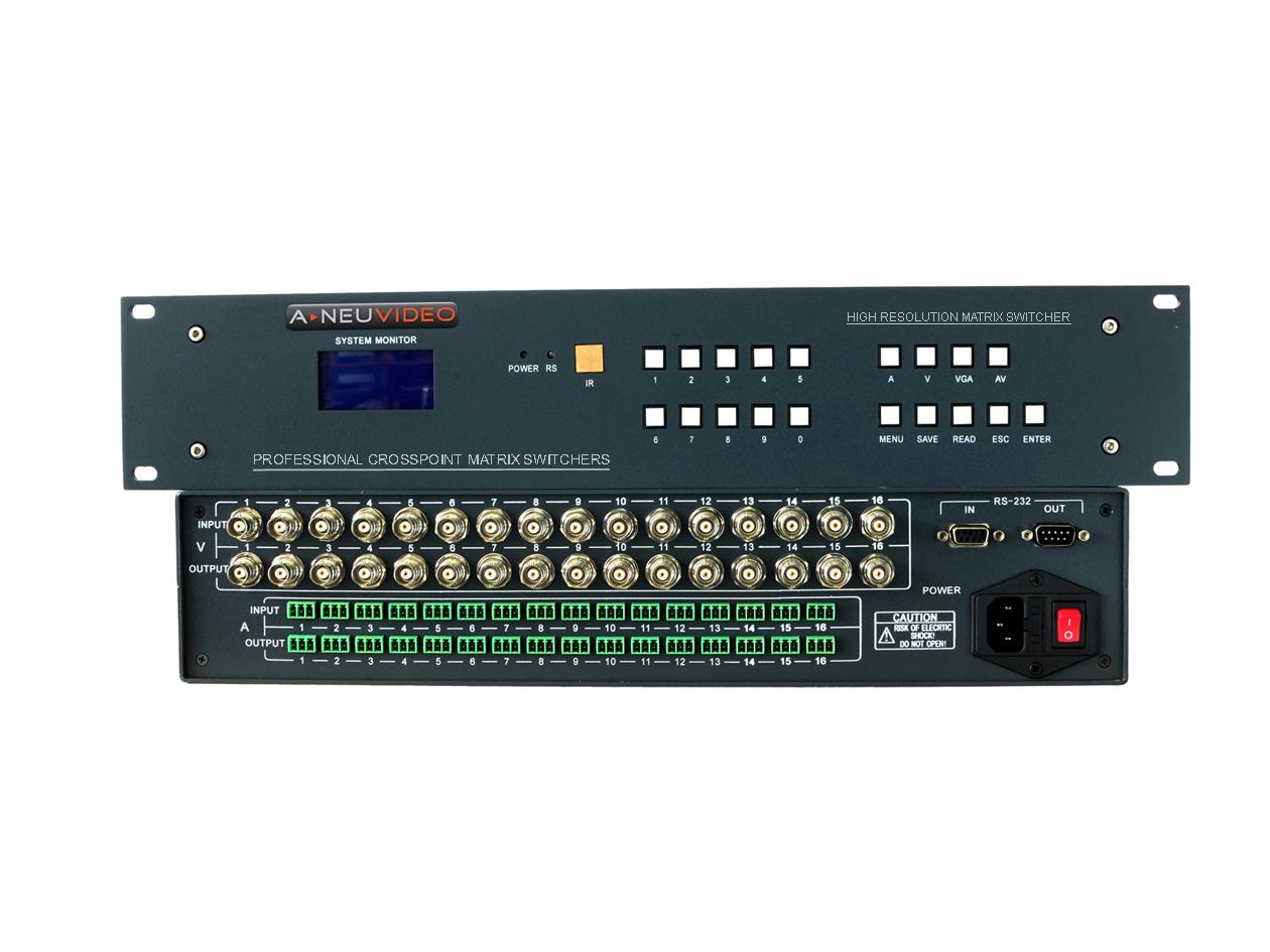 ANI-V6464 64x64 High-Performance Composite Video Matrix Switcher by A-NeuVideo