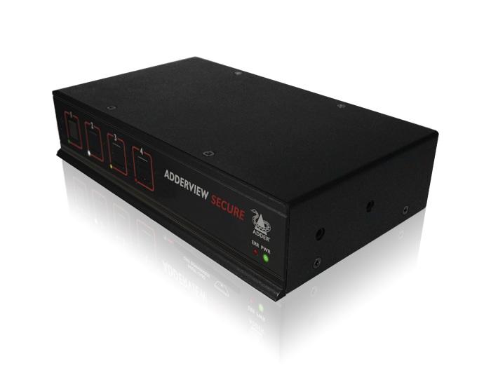 AVSD1004-US 4-Port Secure USB DVI-I EAL2/KVM Switch by Adder