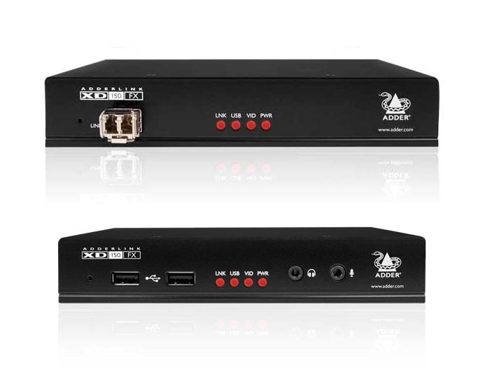 XD150FX-MM-US DVI/USB2.0/KVM Extender (Transmiter/Receiver) Set over Multimode Single Duplex Fiber Cable by Adder