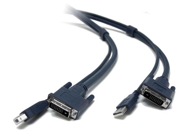 VSCD3 Combined dual link DVI-D and USB (USB A to B) Cable 6ft Length by Adder