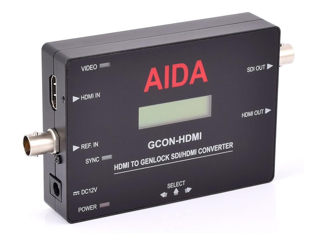 GCON-HDMI HDMI to Genlock SDI/HDMI Converter with Active Loop Out by Aida