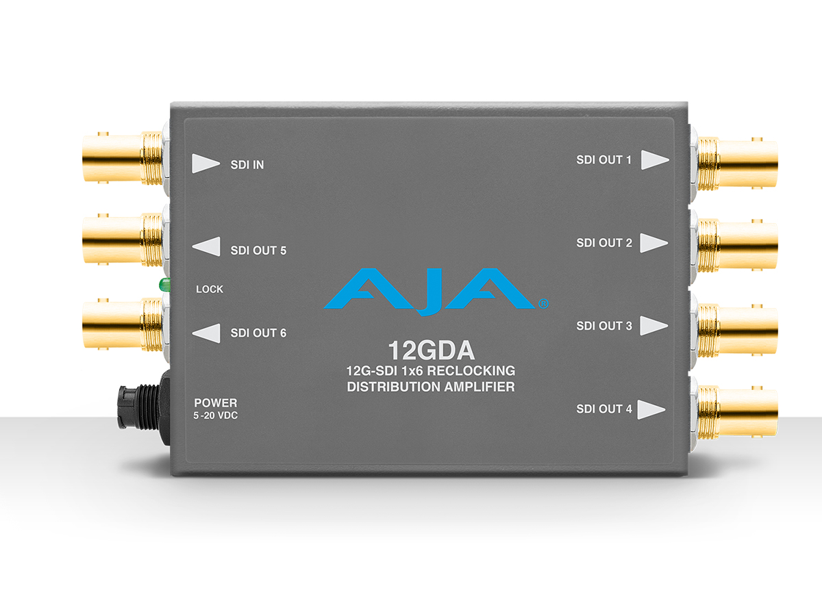 12GDA 12G/6G/3G/HD/SD-SDI Distribution Amplifier by AJA