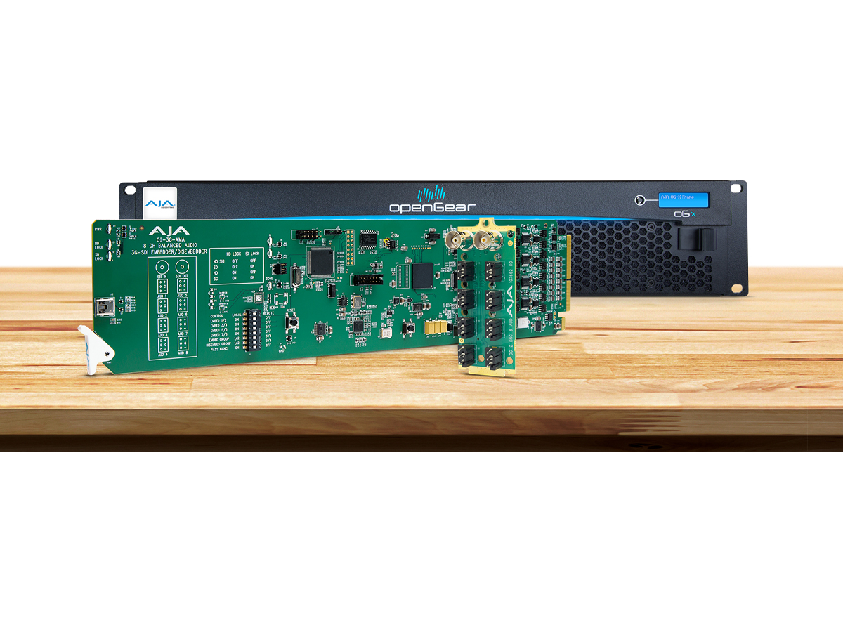 AJA OG-3G-AMA 3G-SDI Analog Audio Embedder Disembedder 4-Channel