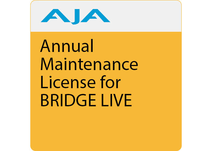 AJA BLVE-ML Maintenance License / BRIDGE LIVE 1-Year Support