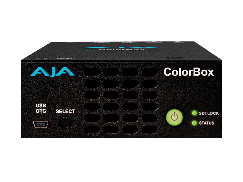ColorBox In-line HDR/SDR Algorithmic and LUT Color Transforms by AJA