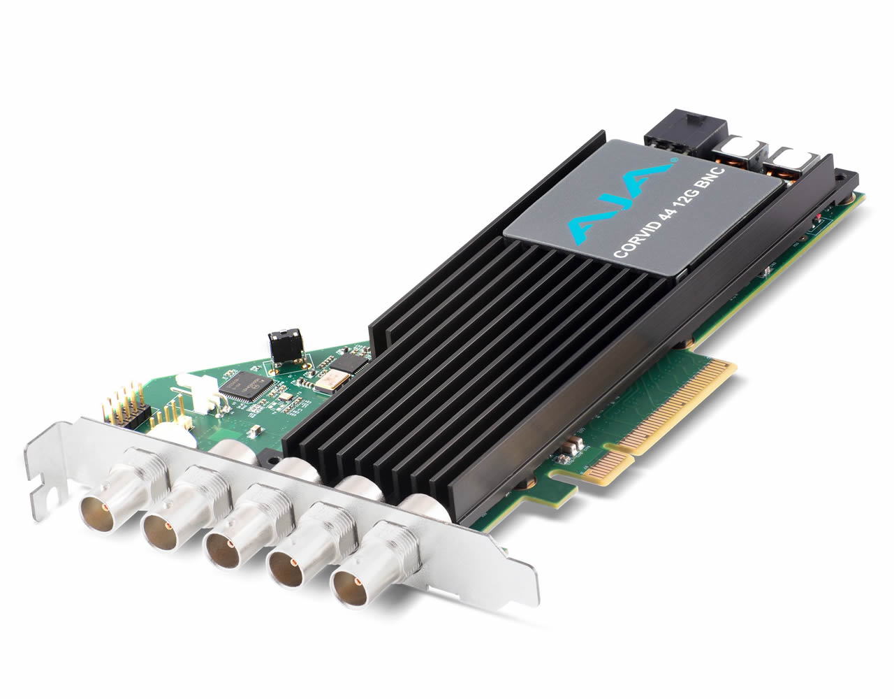 CRV44-12G-R0-22 12G-SDI Multi-Format 8K/4K PCIe I/O Card -Tall Bracket-Fanless-Full Size BNC - No Cables by AJA