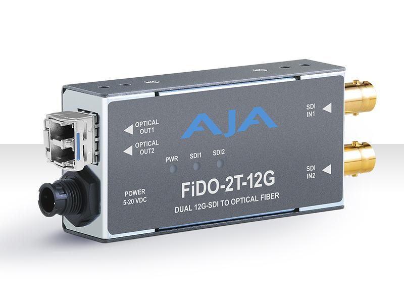 FiDO-2T-12G 2-Channel 12G-SDI to Single-Mode LC Fiber Extender (Transmitter) by AJA