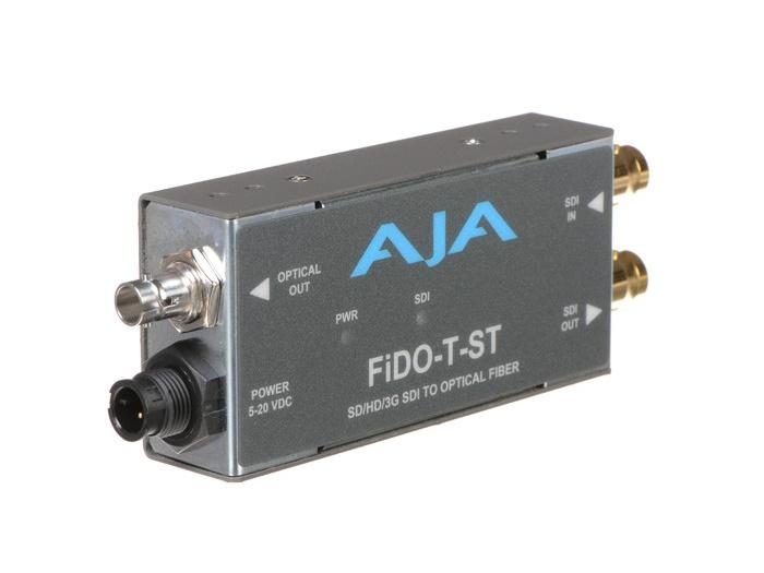 FiDO-T-ST Single channel SDI to ST Fiber Converter/Extender (Transmitter) SDI loopout up to 10km by AJA