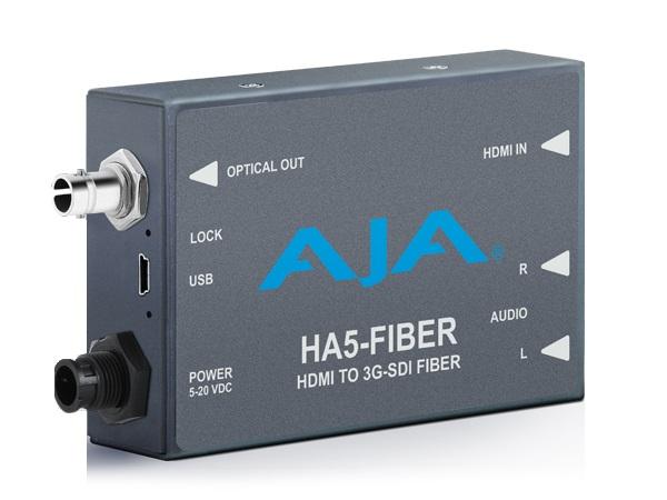 HA5-Fiber HDMI to 3G-SDI over Fiber Video and Audio Converter by AJA