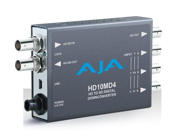 HD10MD4 HD-SDI to SD-SDI Digital and Analog Down-Converter by AJA