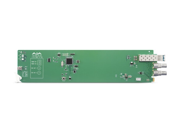 OG-FIDO-2R-12G openGear 2-Channel Single-Mode LC Fiber to 12G-SDI Receiver by AJA