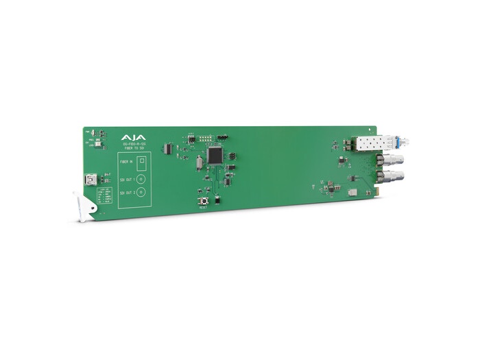 OG-FIDO-R-12G-S openGear 1-Channel Single Mode ST Fiber to 12G-SDI Receiver by AJA