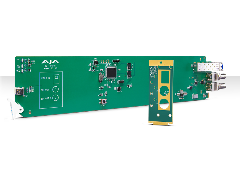 OG-FIDO-R openGear 1-Channel Single Mode LC Fiber to 3G-SDI Extender (Receiver) with DashBoard Support by AJA
