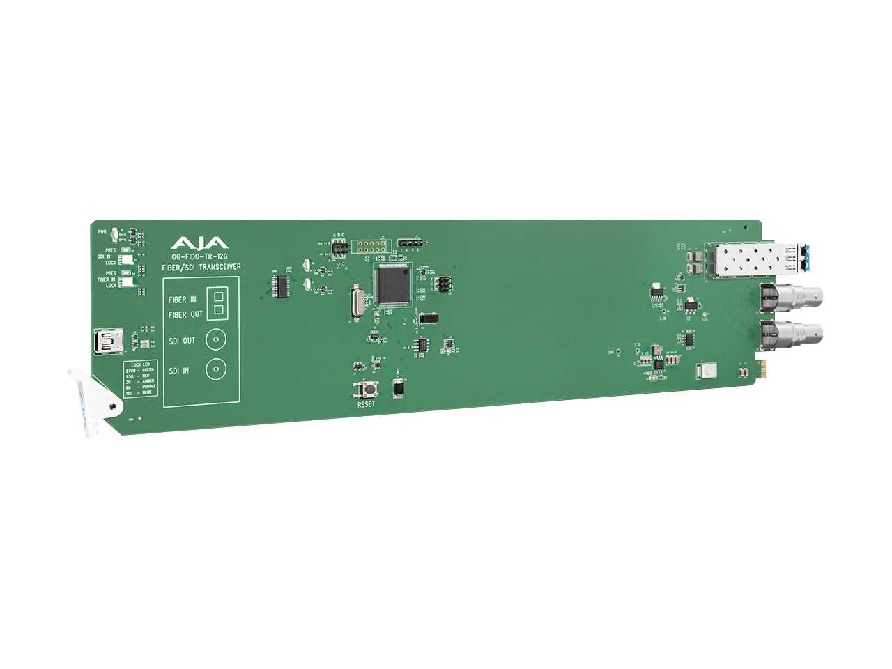 OG-FiDO-TR-12G openGear 12G-SDI/LC Single Mode LC Fiber Transceiver by AJA